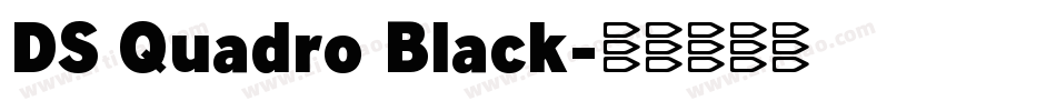 DS Quadro Black字体转换